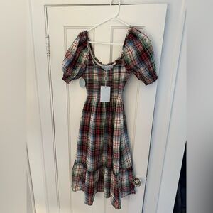 NWT Hill House Home Louisa Multi Tartan size small